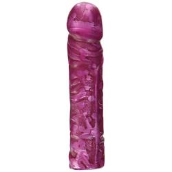 Doc Johnson Radiant Gems - Classic 8 Inch Dong (7.6 in Long and 1.6 in Wide) - Dildo - Fuchsia