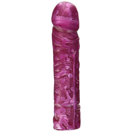 Doc Johnson Radiant Gems - Classic 8 Inch Dong (7.6 in Long and 1.6 in Wide) - Dildo - Fuchsia