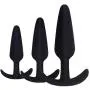 RITER 3pcs Silicone Amal Plug Six-Toys Massager for Women Beginner RITER 3pcs Silicone Amal Plug Six-Toys Massager for Women Beginner