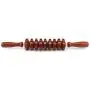K- Planet Wooden Nine-Wheel Massager Leg Roller Massage Fitness Massage Massage Stick for Cramping Pain Tightness Relief Helps Legs Back Recovery Tools