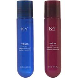 KY Yours and Mine His and Hers Personal Lubricant Set, 1.5 fl Oz Each