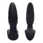 Men Wand Massager Quiet Strong Powerful Massager Personal Release Wireless Control Waterproof USB Rechargeable Safe Silicone Massager with Ripple Black