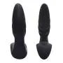 Men Wand Massager Quiet Strong Powerful Massager Personal Release Wireless Control Waterproof USB Rechargeable Safe Silicone Massager with Ripple Black