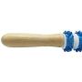 CERRXIAN Wooden Handle Body Massage Sticks Muscle Roller Stick Tool for Physical Therapy, Trigger Points,Relieve Pain (Silicone, Blue)