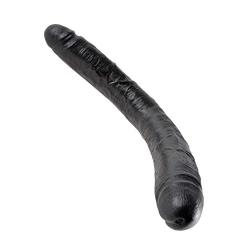 Pipedream King Cock Thick Double, Black, 16 Inch