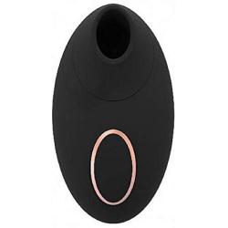 Shots Irresistible Seductive Rechargeable Clitoral Wave Touchless Stimulator (Black)