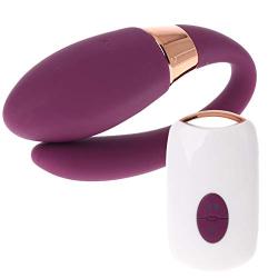 Wearable Vibrantor G-Sport Bullet Silicone Waterproof USB Rechargeable 7 Frequency Remote Control Adullt Toys for Women Couples - Purple