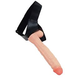 MXYLYM9 Strǎp ǒn Hǎrněss fǒr Pěgging, Training Kit for Women Personal Massaging Toy Ergonomic Design Stick Female Soft Wand Flesh Color PVC+ Artificial Leather Pants (L:11.4inch, W: 1.96inch)