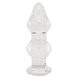 Gourd Shape Anal Sex Trainer Glass Pleasure Butt Plug Wand, Eastern Delights Elite Anal Sex Toy for Couples