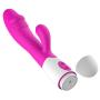 XDeer USB Rechargeable G Spot Rabbit Dildo Vibrator for Clitoris Stimulation, Powerful Dual Motors with Bunny Ears 10 Vibration Modes Vagina Stimulator Waterproof for Women Sex Toys