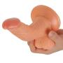 HYLHYL5-F Lěsbìǎn Cǒuplě Strǎpǒn, Waterproof Female Realistic Lifelike for Women Silicone with Strong Suction Cup Flesh Soft Meat Color PVC Rod Length: 18cm/7.1in