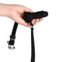 FST Silicone Realistic Dildo Gag with Ball, Adjustable Strap on Mouth Gag for SM (Black)