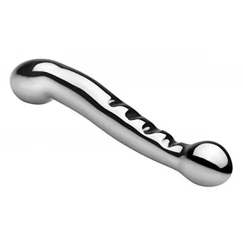 Master Series Stainless Steel Elegance Dual Dildo Master Series Stainless Steel Elegance Dual Dildo
