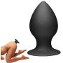 Silica Gel Fetish Plug Anal Butt Personal Massager,4 Size Black (S)