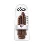 Pipedream Products King Cock 9" Two Cocks One Hole, Brown, 24 Lb
