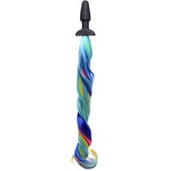 Rainbow Pony Tail Anal Plug