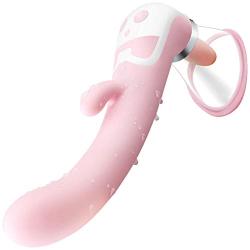 Donerty Silicone USB Rechargeable Sucking Heating Vibrantor for Women Vibrating Toys