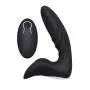 Men Wand Massager Quiet Strong Powerful Massager Personal Release Wireless Control Waterproof USB Rechargeable Safe Silicone Massager with Ripple Black