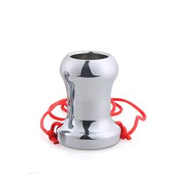 Beauty7 Metal Anal Tunnel Butt Plug Men Women Hollow Anus Plug Dilator Expender Stretcher with Side Pulling Strings for High Safety Enema Cleansing Tool Sex Toy Size L