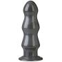 Doc Johnson American Bombshell - B-7 Tango - Vac-U-Lock and F Machine Compatible Dildo or Butt Plug - Gunmetal Grey