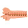 Curve Novelties Courtney Deep Throat Vibrating Mouth Stroker, Vanilla