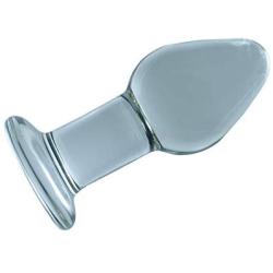 Don Wand Glass Pleasure Plug, Clear
