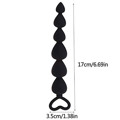 XINGUANG Flexible Silicone Beads - Anales Plug Beads Kit Training Expander Comfortable Insert Toys Stick for Him and Her 3 Size (Color : L)