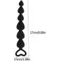 Mens and Womens Beginners Beads AnAle Tail Beads Pure Silicone Training Beads (Purple)