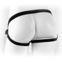 Black Adjustable (Up to 44") O-Ring Strap-On Harness with 3 Rings