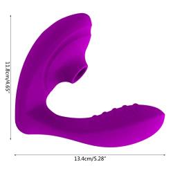 MeiYo Wearable Personal Jumpeggs with Sucking Simulator, Multispeeds Powerful Mssage for Women Silent (Purple)