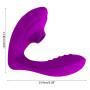 MeiYo Wearable Personal Jumpeggs with Sucking Simulator, Multispeeds Powerful Mssage for Women Silent (Purple)