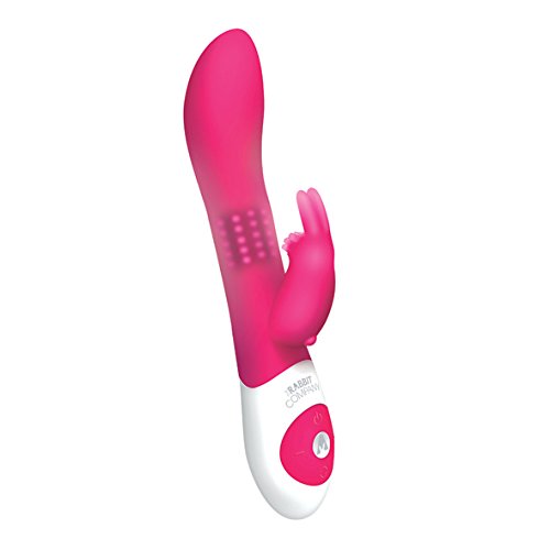 Rabbit The Beaded Rechargeable Silicone G-Spot Waterproof Vibe, Pink Rabbit The Beaded Rechargeable Silicone G-Spot Waterproof Vibe, Pink