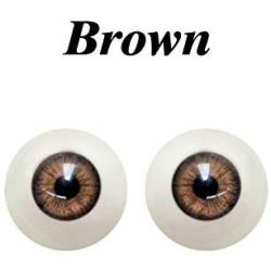 1 Pair Eyes for Sex Dolls Adult Love Doll Sex Toy Replaceable Dolls Eyes 4 Colors-Blue/Green/Brown/Black (Brown)