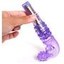 Masturbation Finger Vibrator Clit and G-spot Orgasm Squirt Massager Brush AV Vibrating Stick Sex Toys for Women Color Random