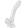 Wushuangyu Realistic Dîldɔ with Suction Cup Ultra Soft for Women Men Couples - Vibrant Toy (Color : Clear)