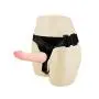 Double Strapon Harness Strap Ons Funny Toys for Lesbian Pants Strap on Strapless (Flesh)
