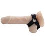 xinYxzR Adult Sex Toy Men Faux Leather Cock Penis Ring Harness Cage Delay Bondage Gear Black