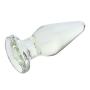 Alphapex 7.87 Inch Giant Glass Butt Plug Extra Huge Crystal Anal Plug Pleasure Bomb Plug Anal Trainer Anal Expander Training Sex Toy