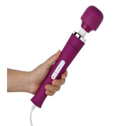 iLuxjoy FDA Approved Handheld Wand Massager, Deep Tissue Massager 10-Speed Vibrations Relieves Muscle Tension Body Aches Pains Sports Recovery(Purple)