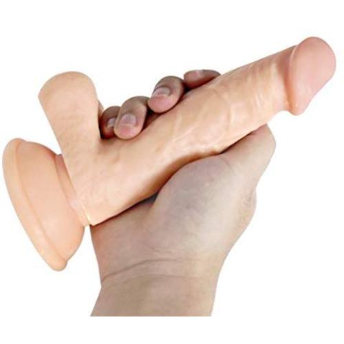 HYLHYL5-F Beginner Waterproof Toy, Automatic Thrusting Sucking Realistic Stick Waterproof Massaging for Female Flesh Color PVC Material (18cm/7.08in)