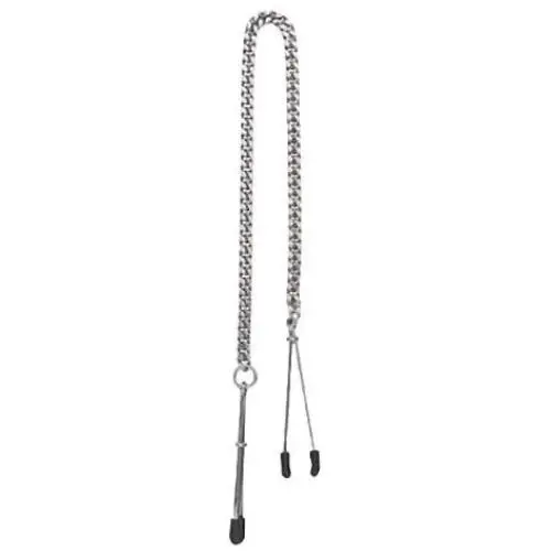 Spartacus Tweezer Nipple Clamps with Adjustable Jewel Chain Spartacus Tweezer Nipple Clamps with Adjustable Jewel Chain