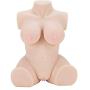 3D Realistic Lifelike Sex Doll Male Masturbator with Heating Rod, for Realistic Anal, Breast, Vagina Sex, Silicone Sex Toys Flesh