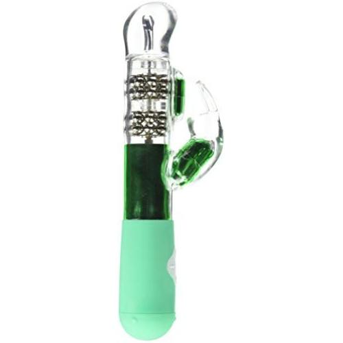 Blush Novelties Emerald G Rabbit Vibrator, Green