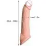 Realistic Penies Sleeves Reusable Penis Cover Penis Extender Enlargers Adult Sex Toy for Men