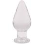 NewMaxer Huge Head Glass Butt Plug Crystal Anal Plug Bum Plug Pleasure Bomb Plug Anal Trainer Anal Expander Training Sex Toy (6.3inch L)