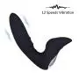Vibrating Male Prostate Massager Remote Control 12 Vibrations G Spot Vibrator Rechargeable Anal Butt Plug for Male and Women Adult Sex Toy Waterproof Silicone Masturbation Stimulator