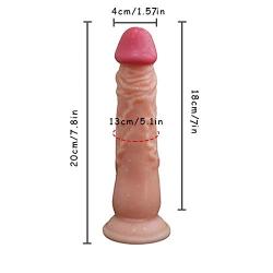 Lifelike Massager Flesh Stráp ǒn Hárněss for Women Couples, Pleasure Massaging Wand Pleasure