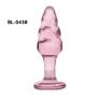 NewMaxer 6 Types Exquisite Pink Crystal Glass Anal Plug Set Glass G-spot Pleasure Anal Dilator Butt Plugs Stimulator