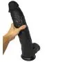 QJFYJ-001 Huge Silicone Manual Massage Stick Flexible Real Portable Suction Cup Long Lifelike Massager for Men Women Black 17inch QJFYJ-001 Huge Silicone Manual Massage Stick Flexible Real Portable Suction Cup Long Lifelike Massager for Men Women Black 17inch