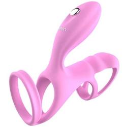 Kenrtuers 2 Models Vibrating Stimulation Sleeve Ring Delay Ej-aculation Hard Er-ection Male Massage for Couples